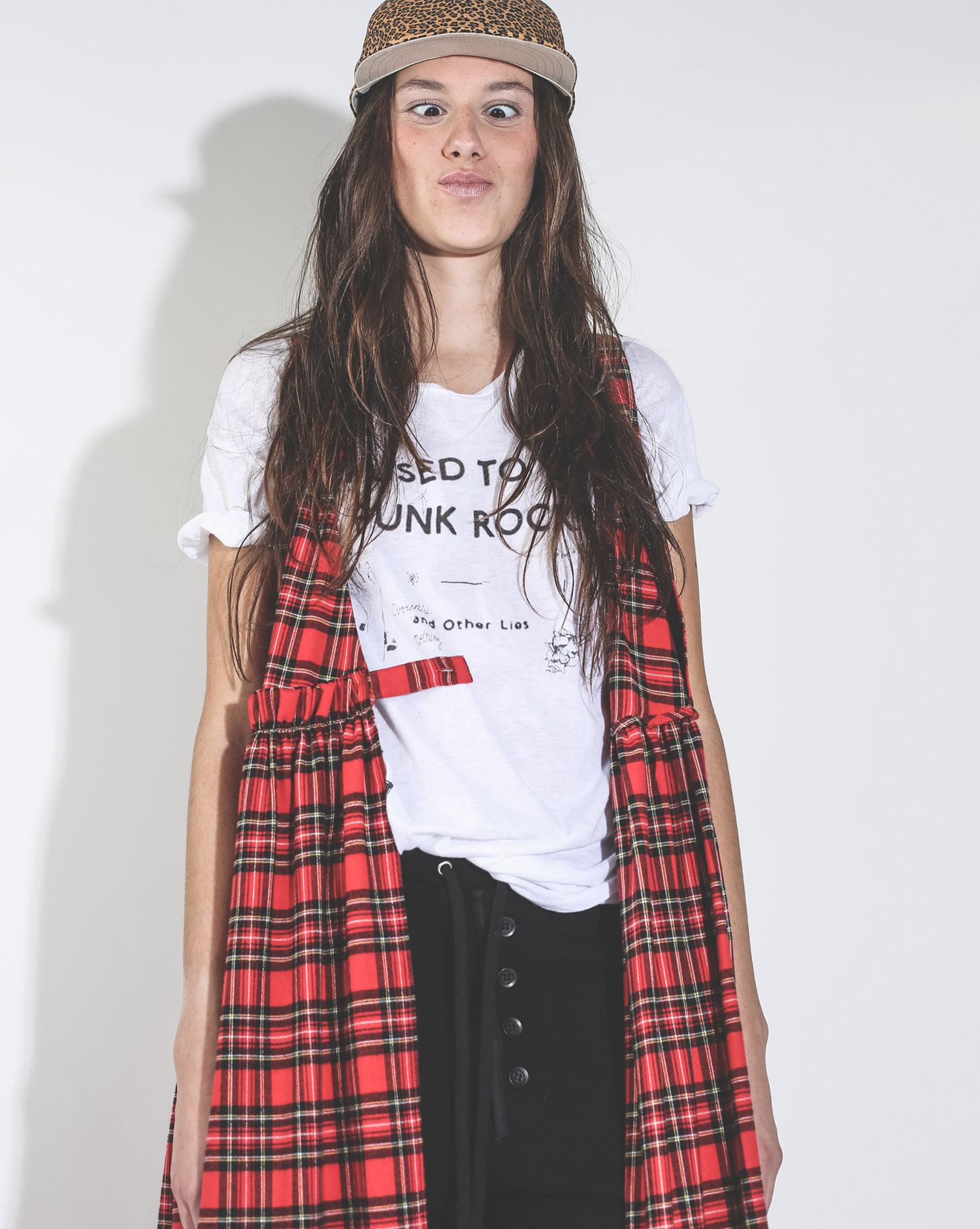 R13 Denim Pré-Collection Punk Rock Scribble Boy T - White