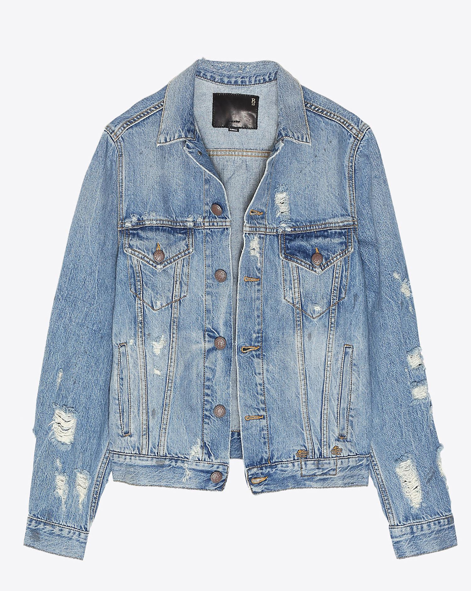 R13 Denim Pré-Collection Sky Trucker - Holly  