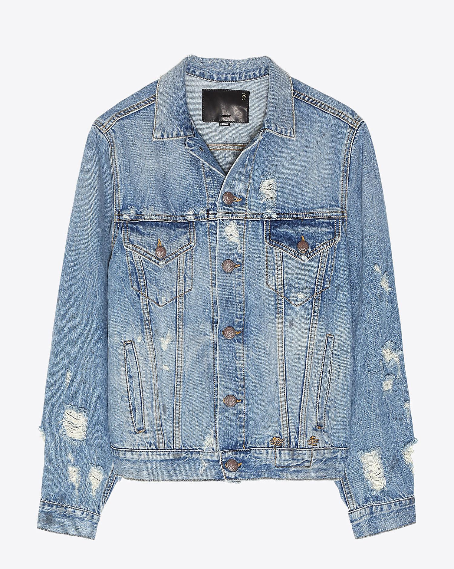 R13 Denim Pré-Collection Sky Trucker - Holly  