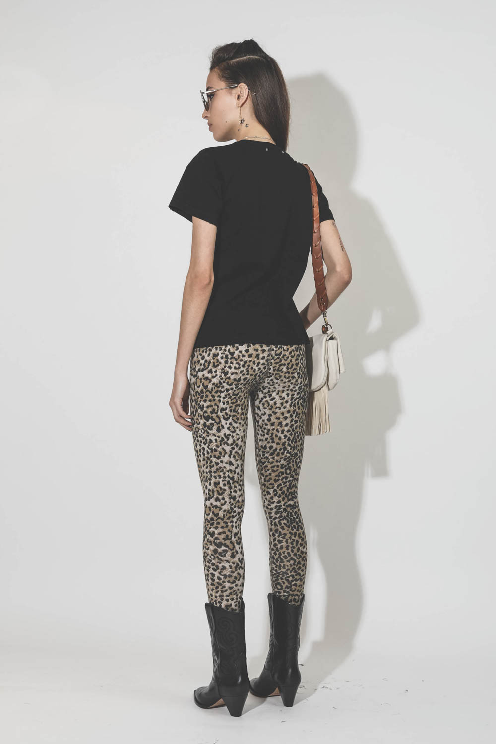 Ragdoll LA Long Flare Leggings – Brown Leopard