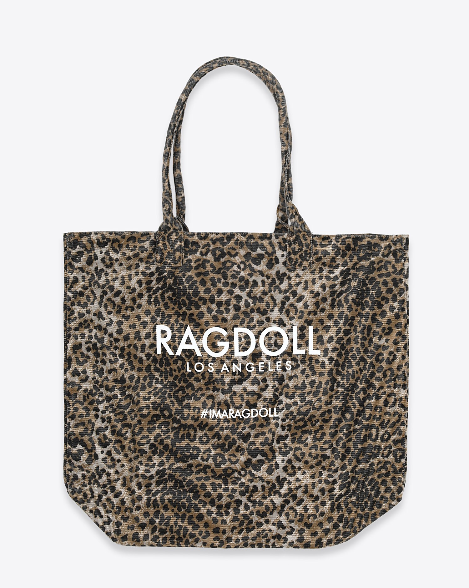 Sac en toile imprimé léopard holiday bag Ragdoll LA 