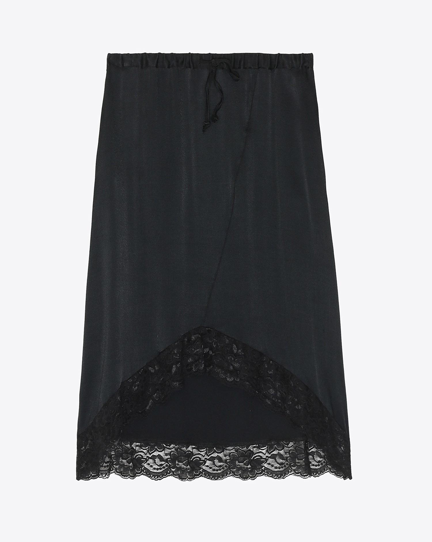 Ragdoll LA Lace Drawstring Skirt Black  