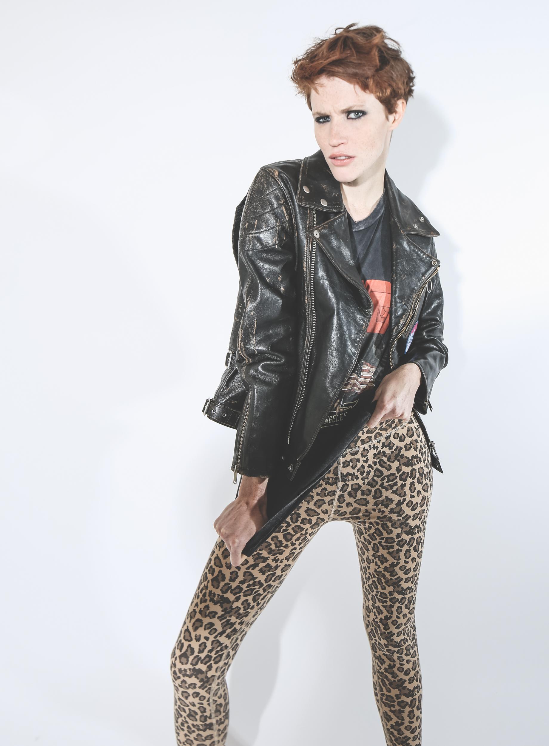 Ragdoll LA Leopard Legging Faded Camel pour Femme