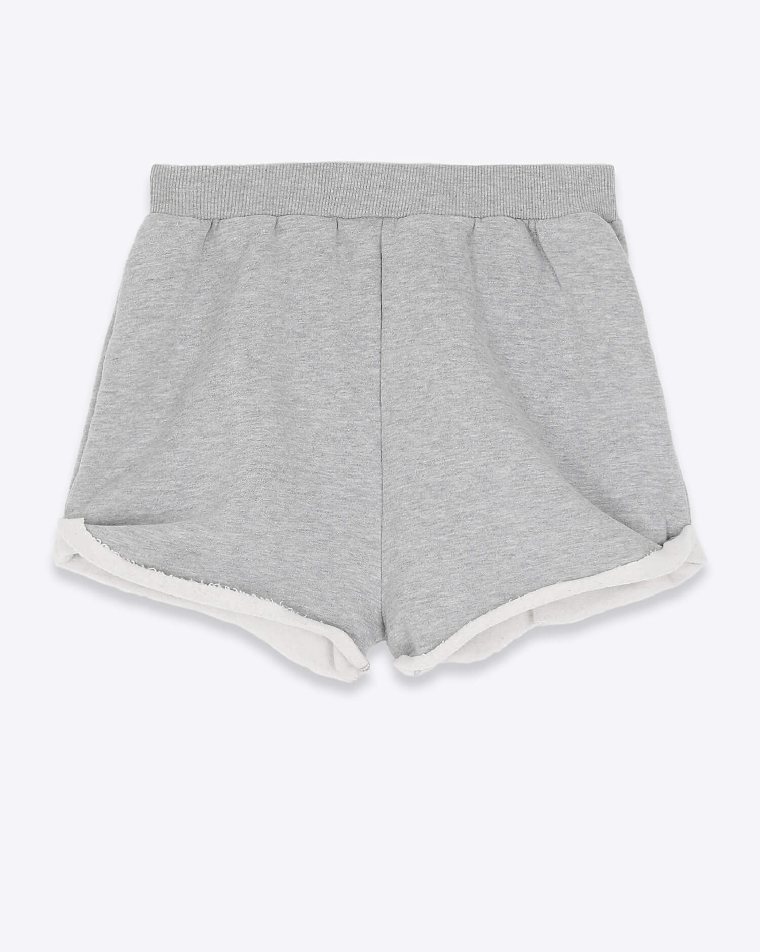 Short en sweat-shirt court gris chiné Ragdoll LA. Face.