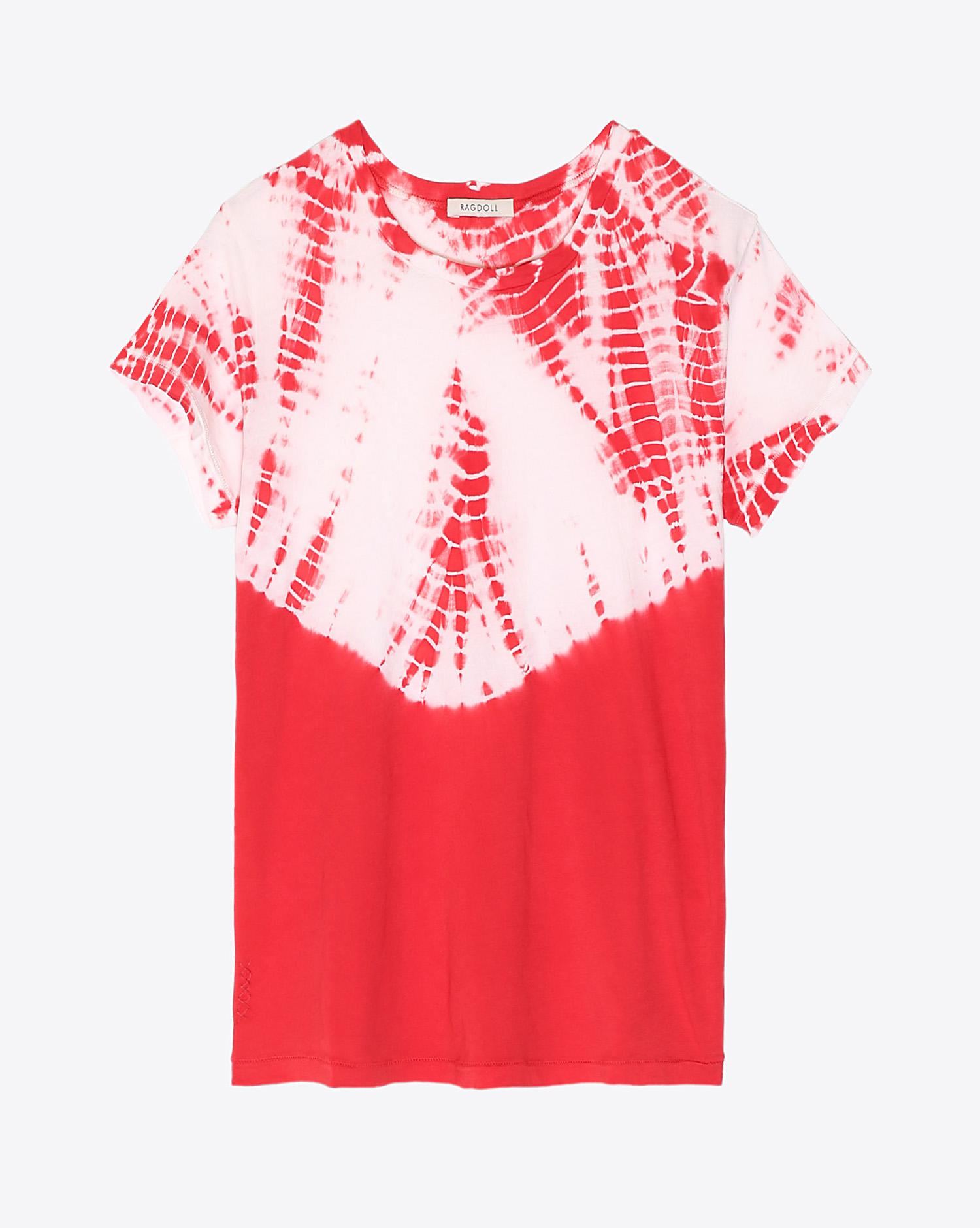 Ragdoll LA Tie Dye Tee - Red  