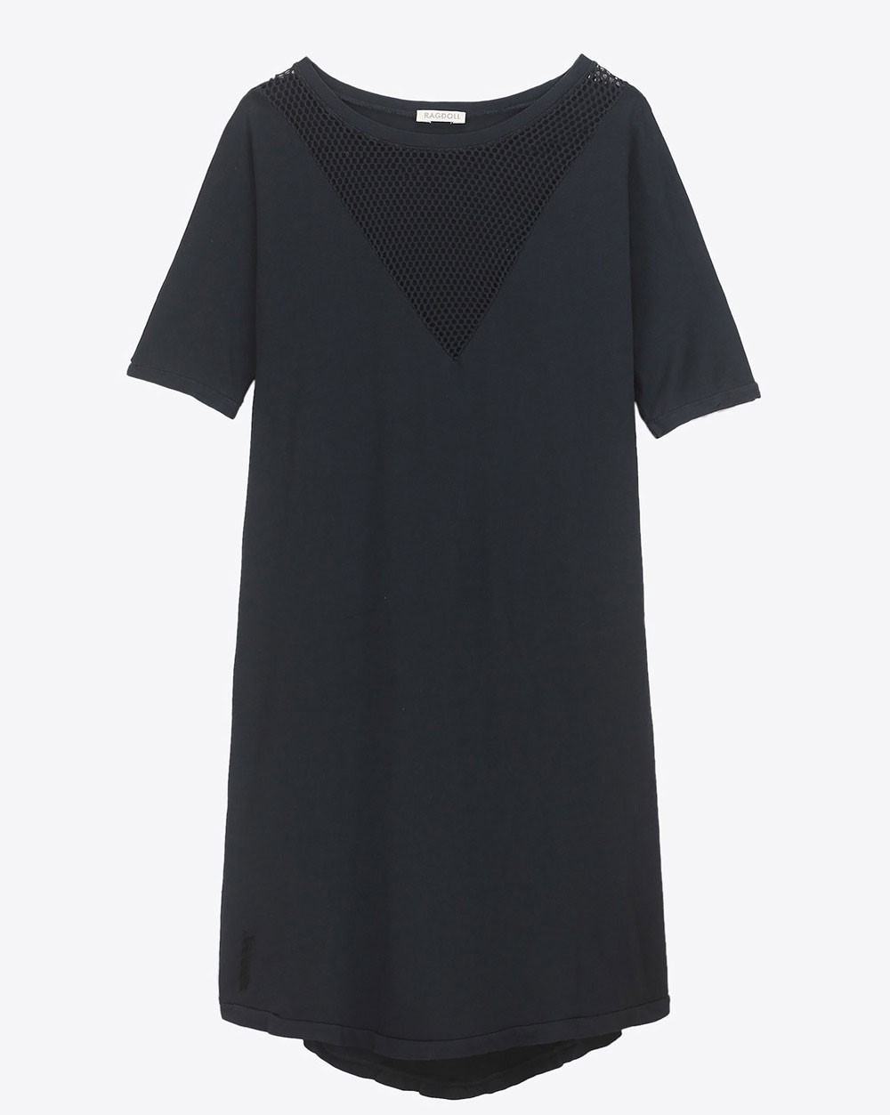 Ragdoll LA Vintage Mesh Dress - Faded Black 