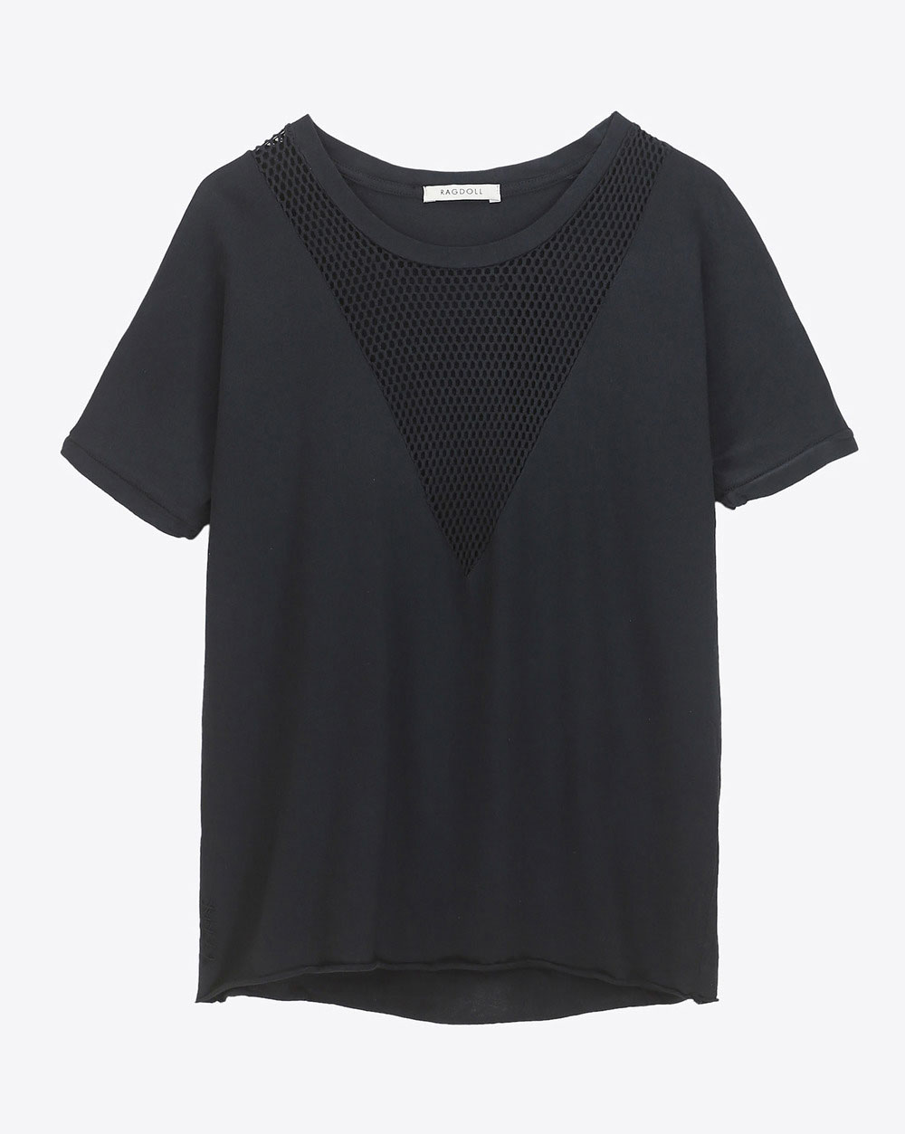 Ragdoll LA Vintage Mesh Tee - Faded Black 