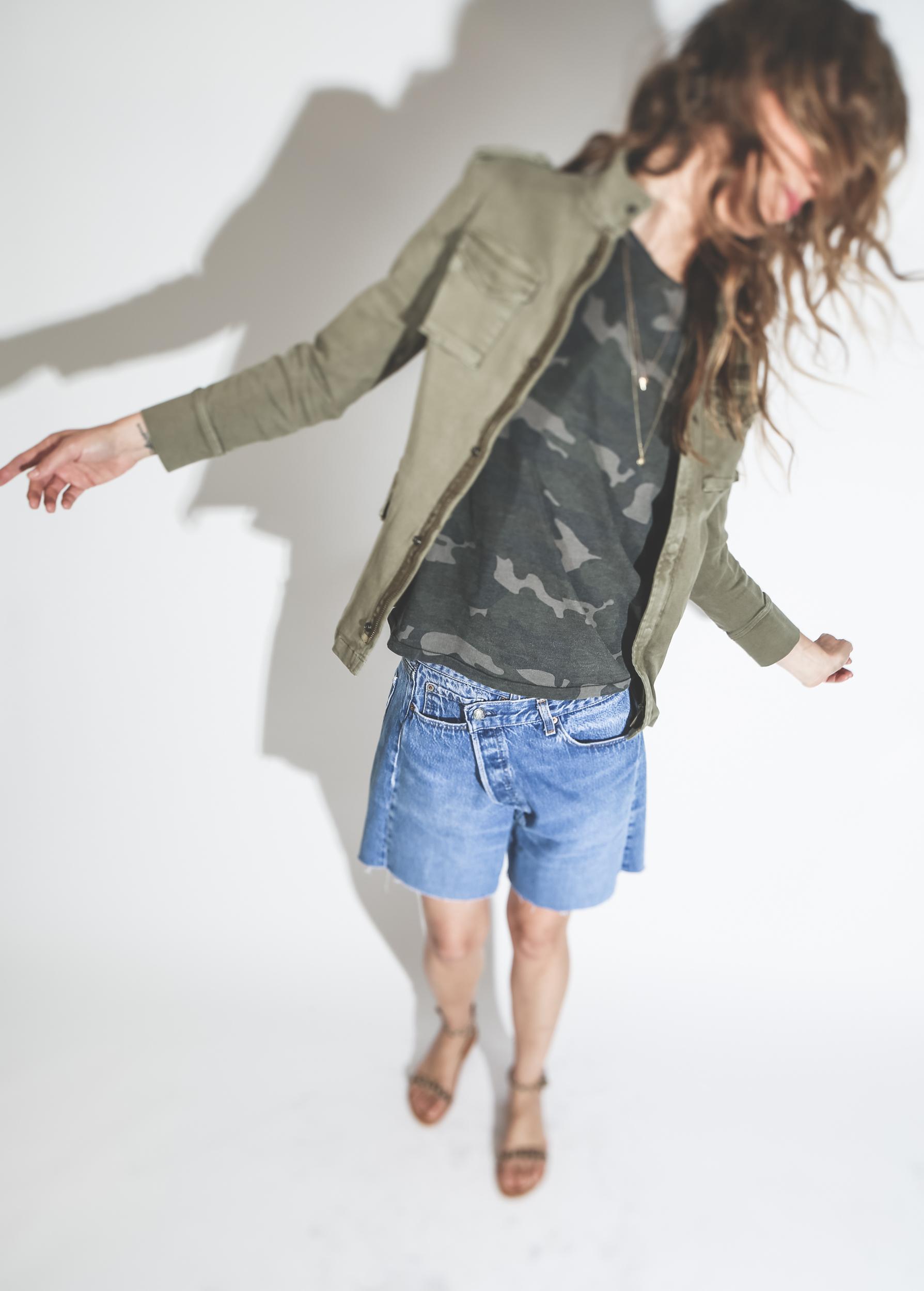 Ragdoll LA Vintage Muscle Tank Camo Army  