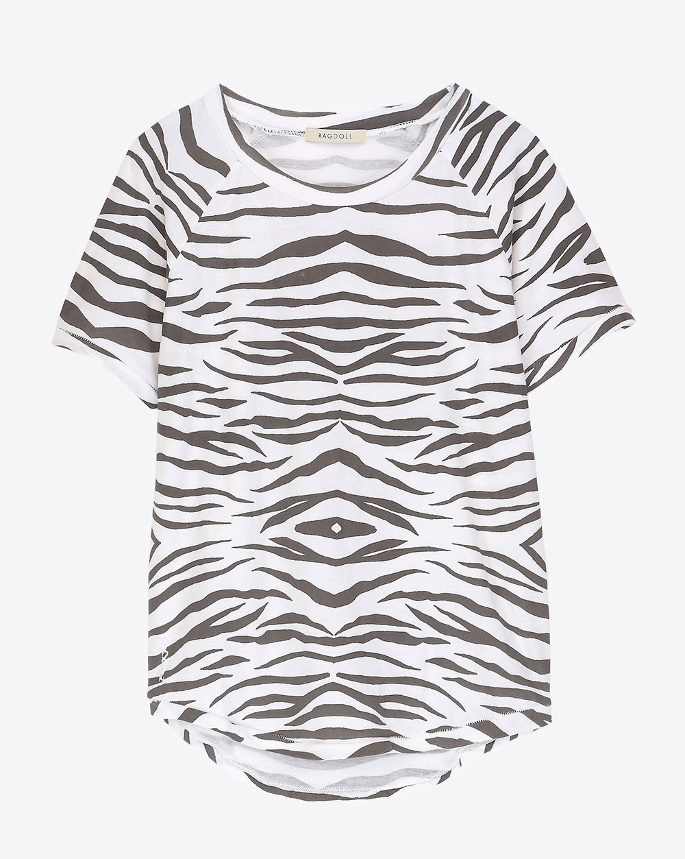 Ragdoll LA Vintage Raglan Tee - WhiteZebra 