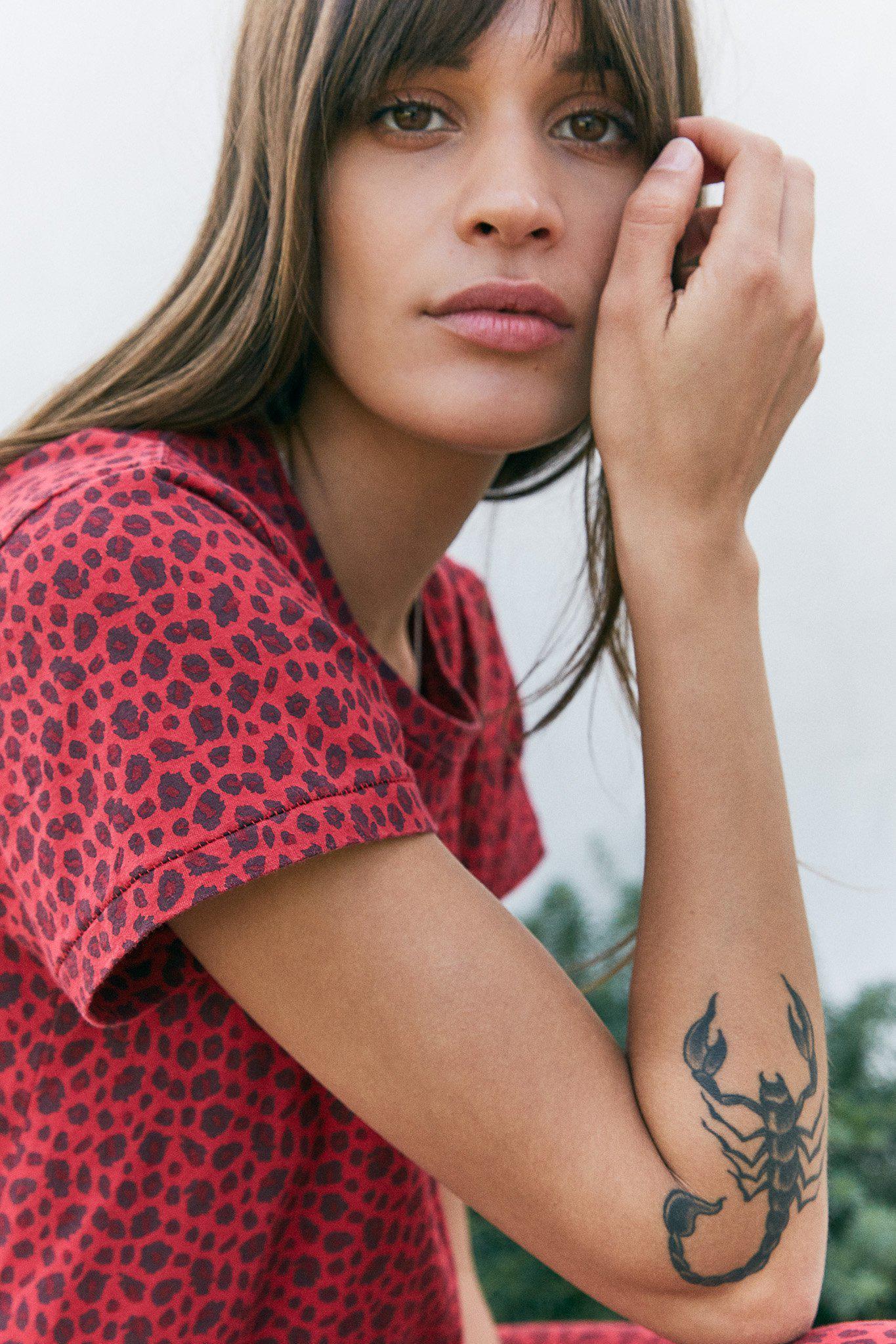 Ragdoll LA Vintage Tee - Red Leopard  