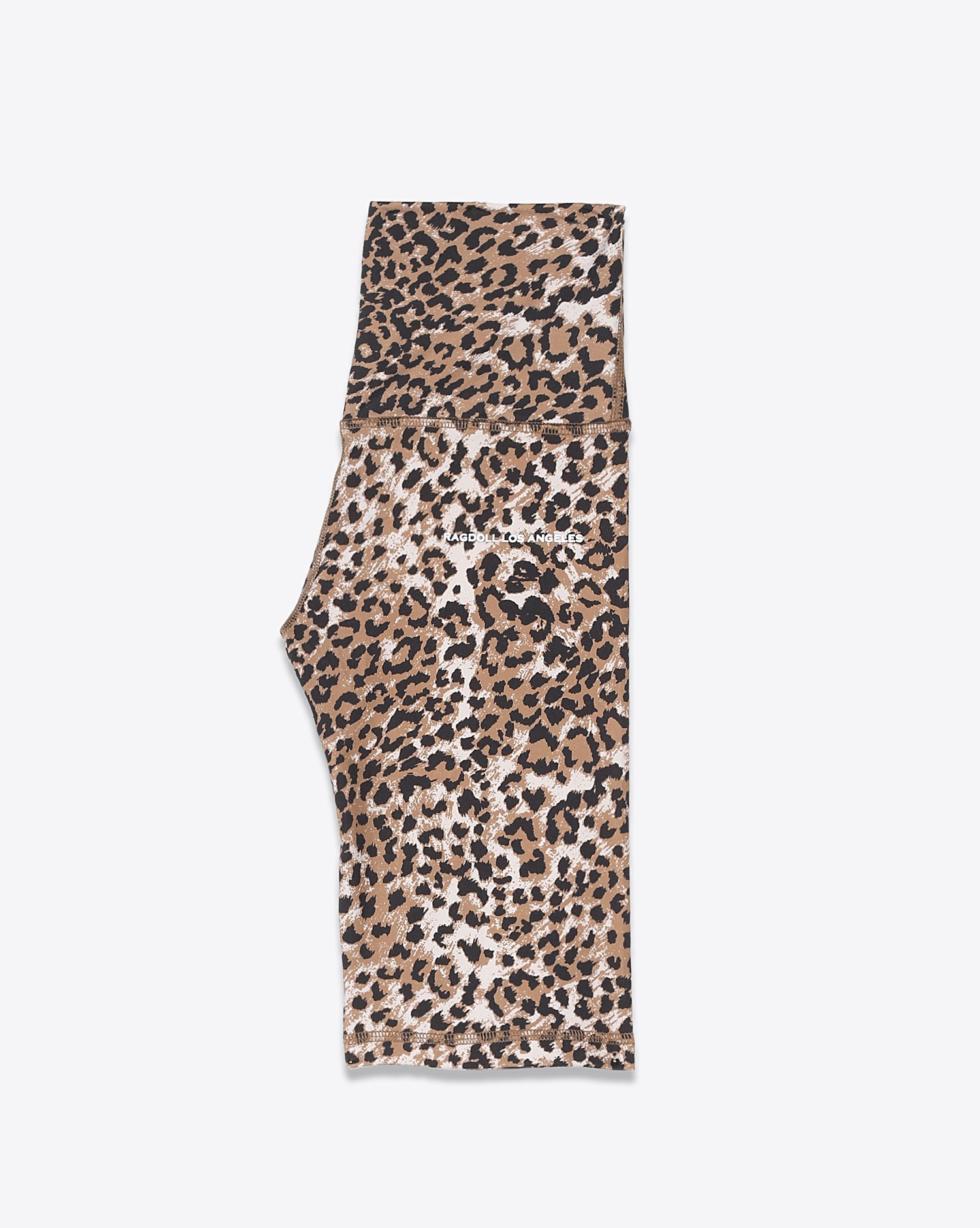 Ragdoll LA Work Out Biker Shorts Brown Leopard