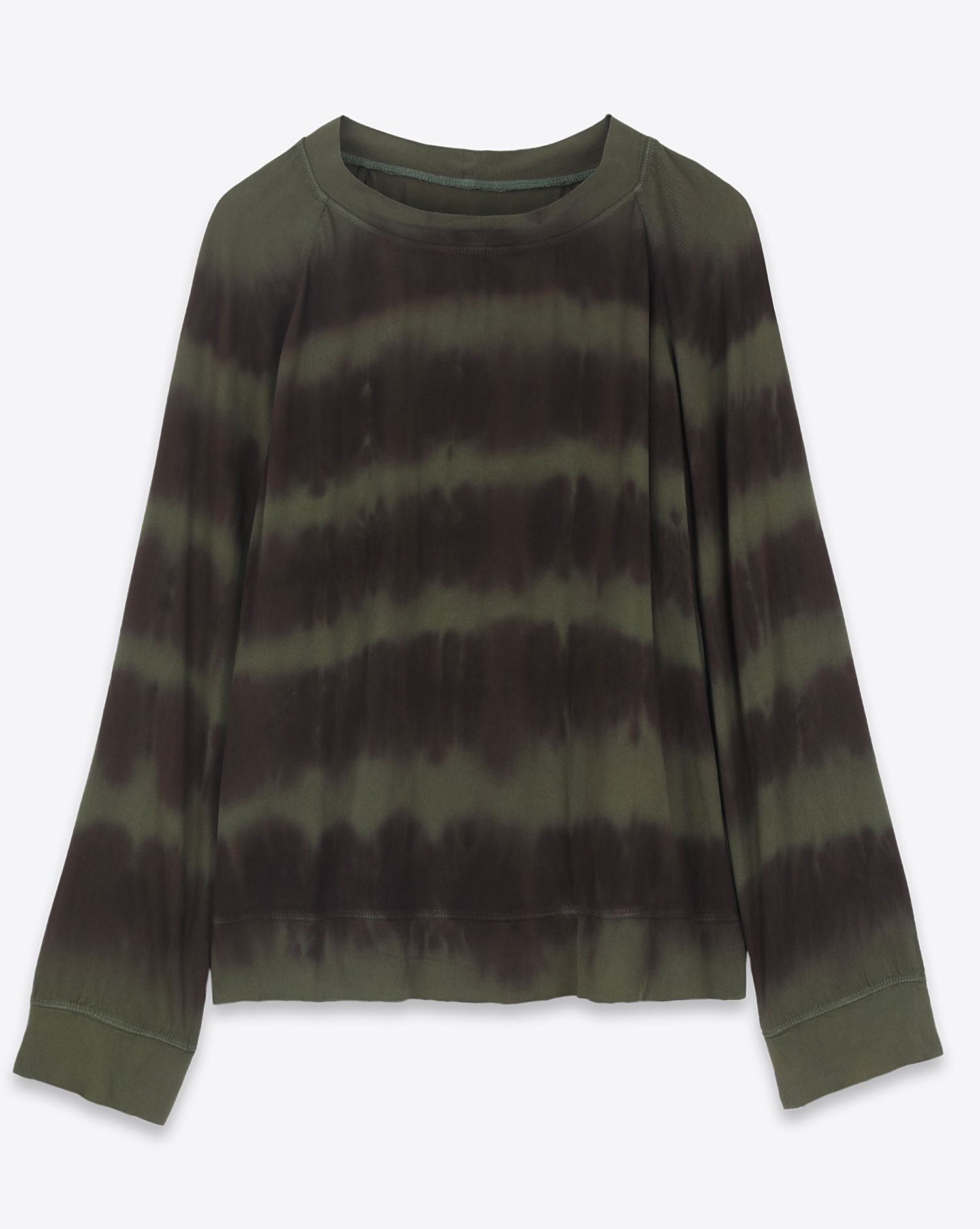 Forest Black Raglan and Dye Sweatshirt Allegra Stripes Raquel – Tie