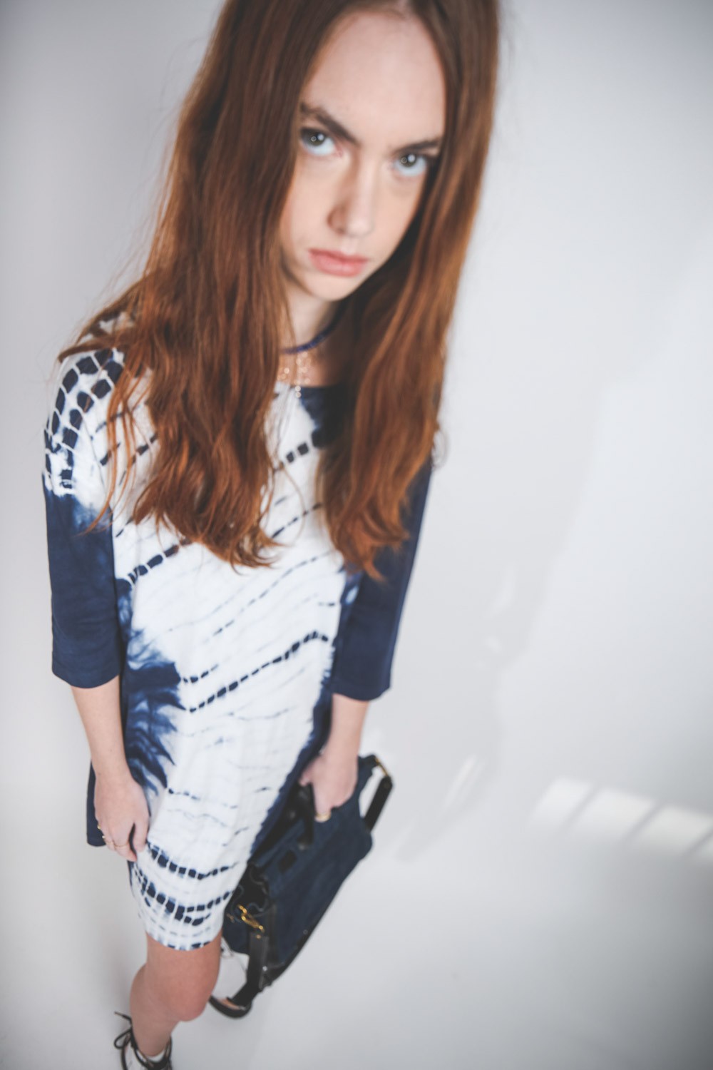 Image du produit Raquel Allegra Cocoon Dress TD - Indigo White TD   - 4