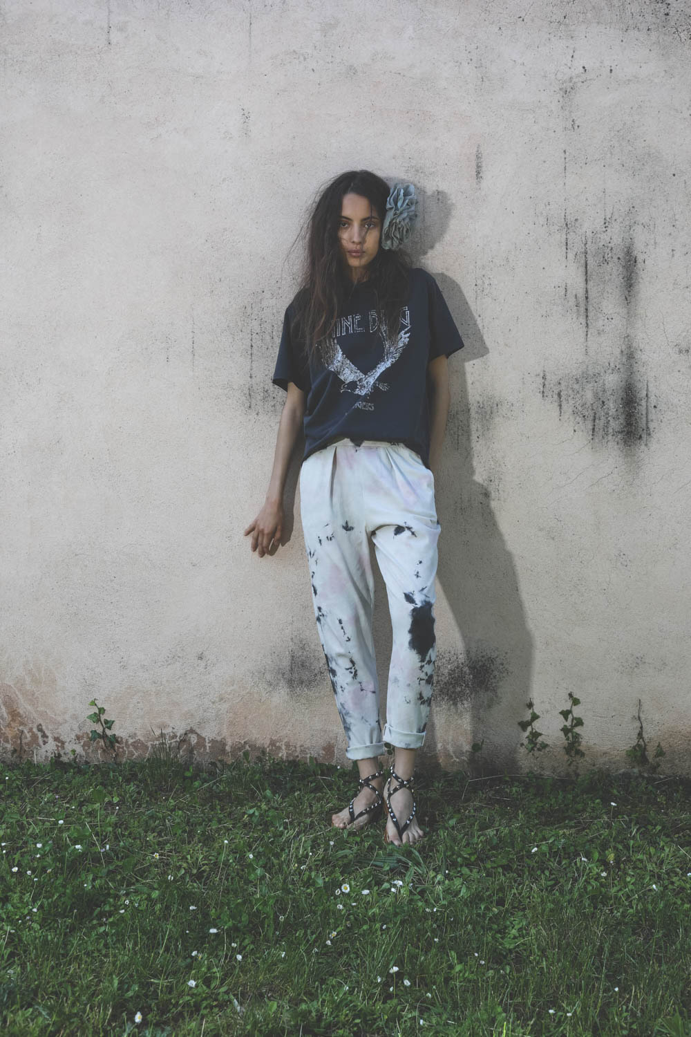 Raquel Allegra Easy Pant - Pastel Black 