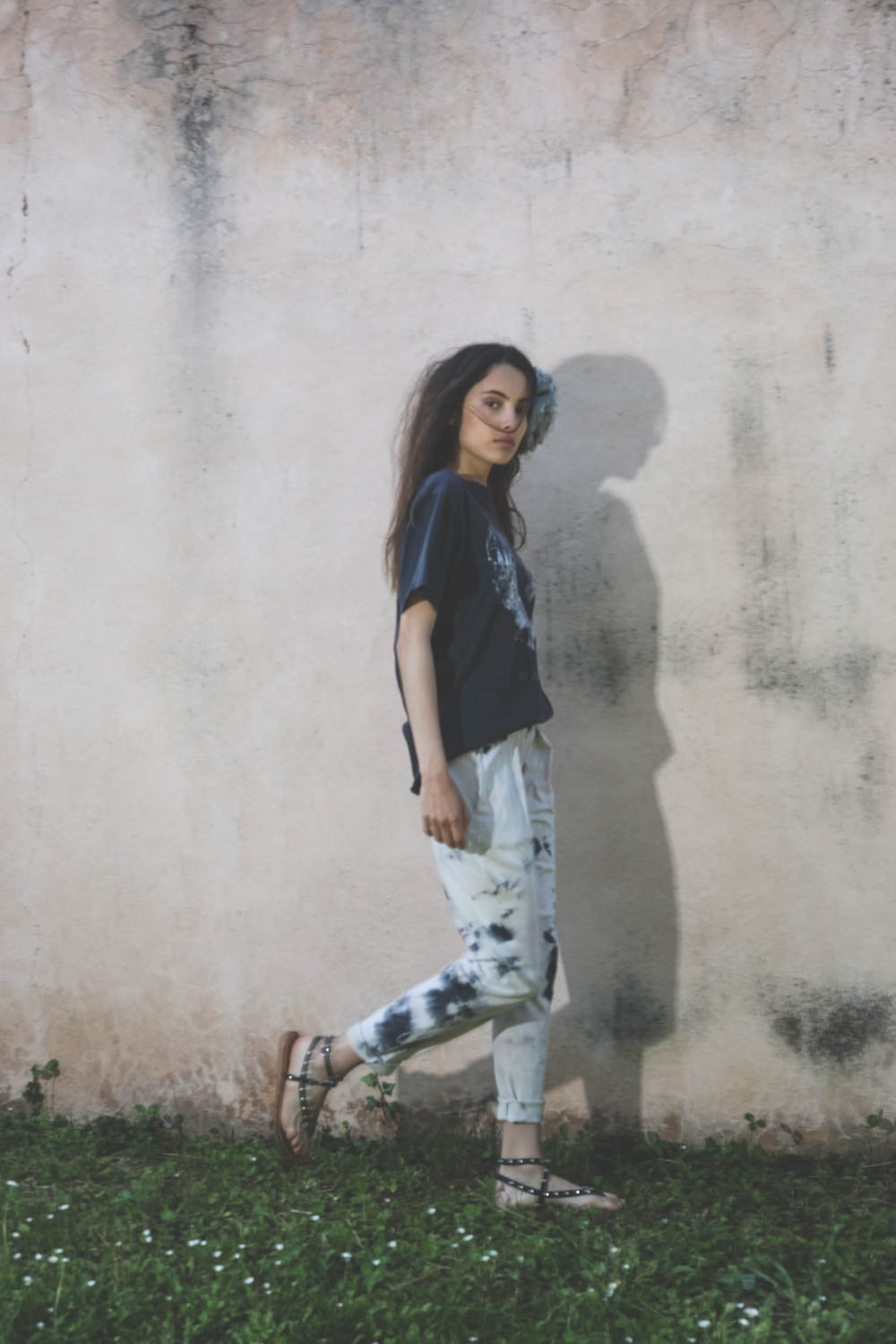 Raquel Allegra Easy Pant - Pastel Black 