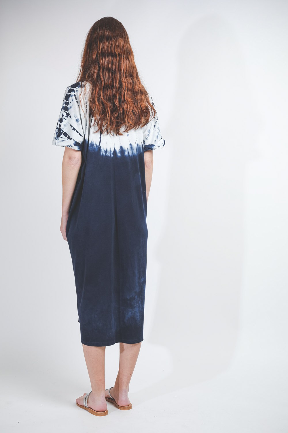 Image du produit Raquel Allegra Henley Dress TD - Indigo White TD   - 3