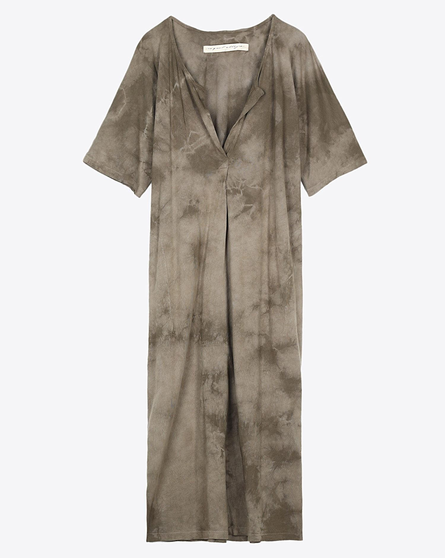 Raquel Allegra Pré-Collection Henley Dress - Army  