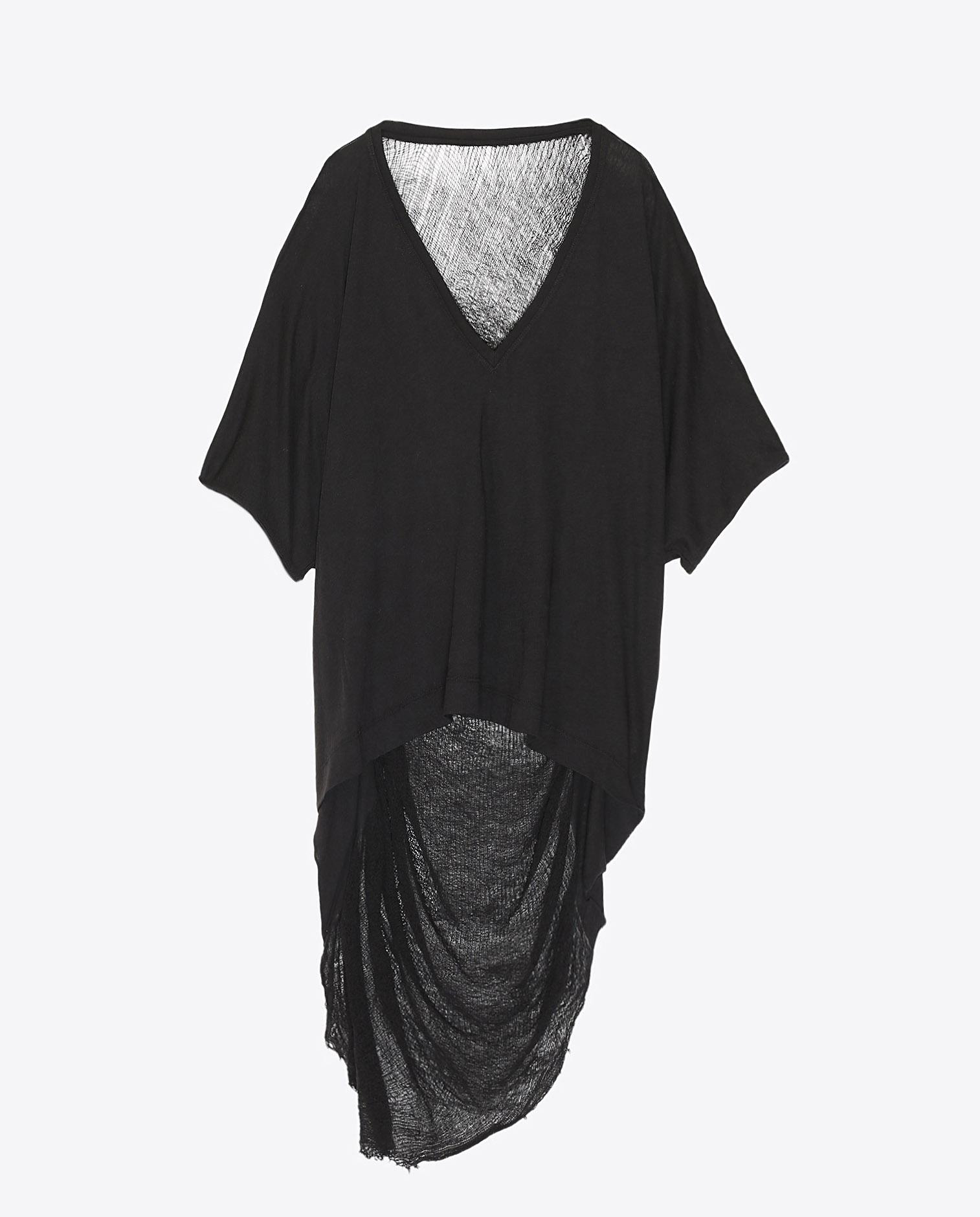 Raquel Allegra Pré-Collection Cocoon V Neck - Black  