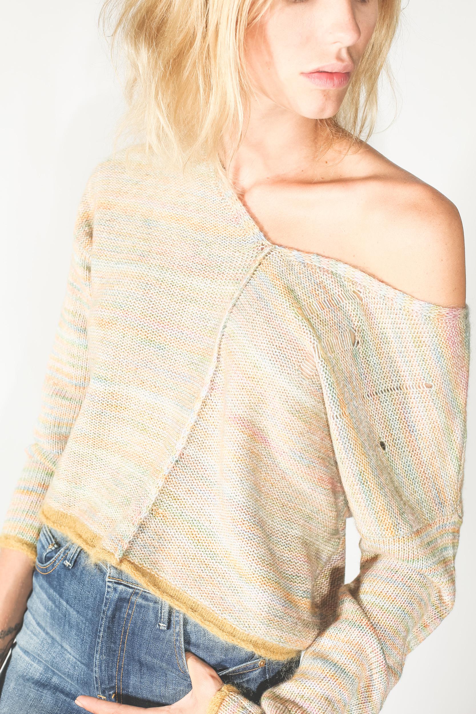 Raquel Allegra Pré-Collection Square V - Neck - Meadow   