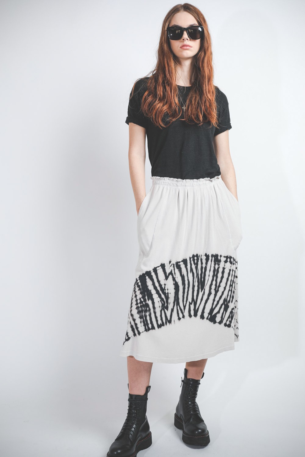 Image du produit Raquel Allegra Skirt TD - Black White TD   - 2