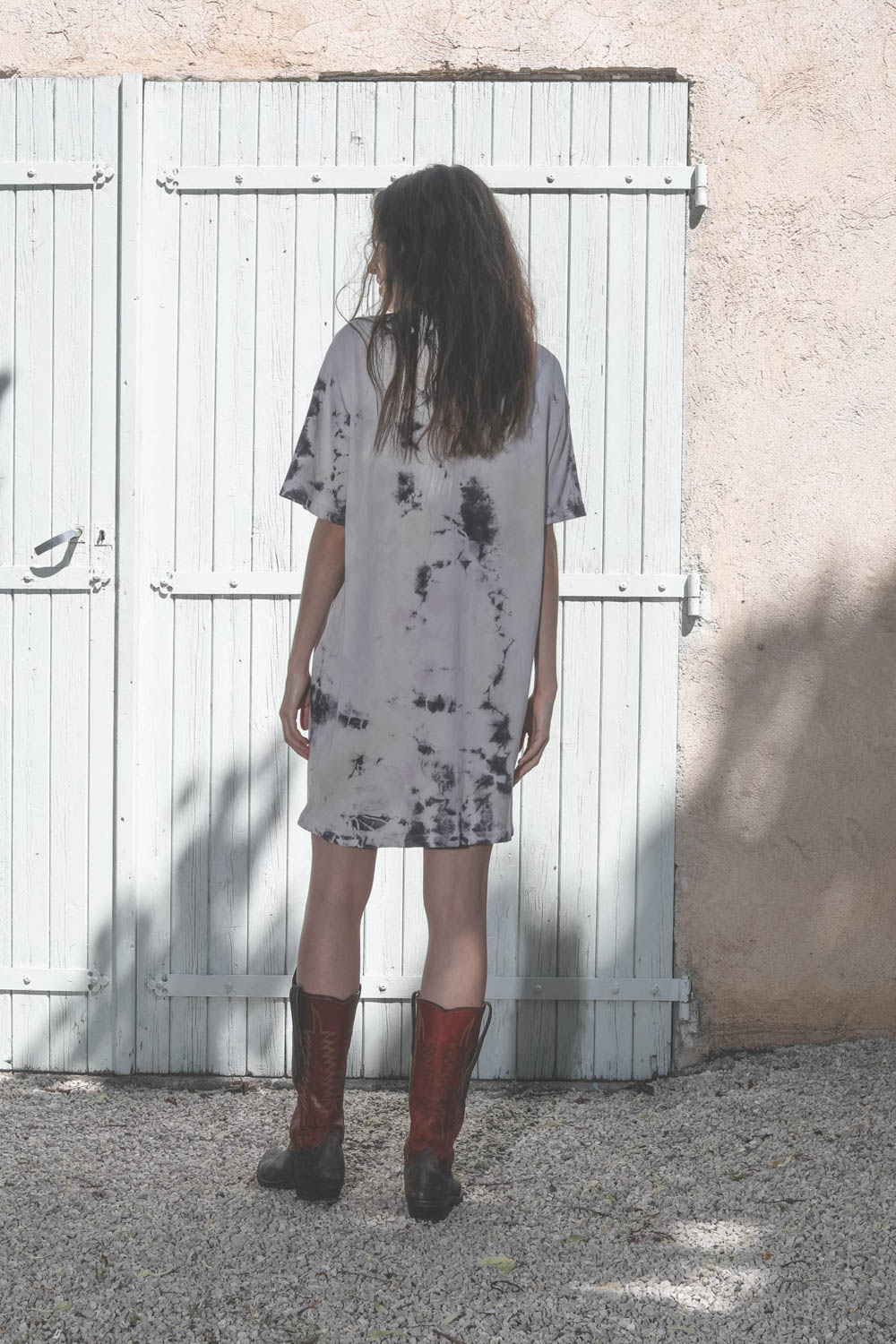 Raquel Allegra T Shirt Dress Pastel Black