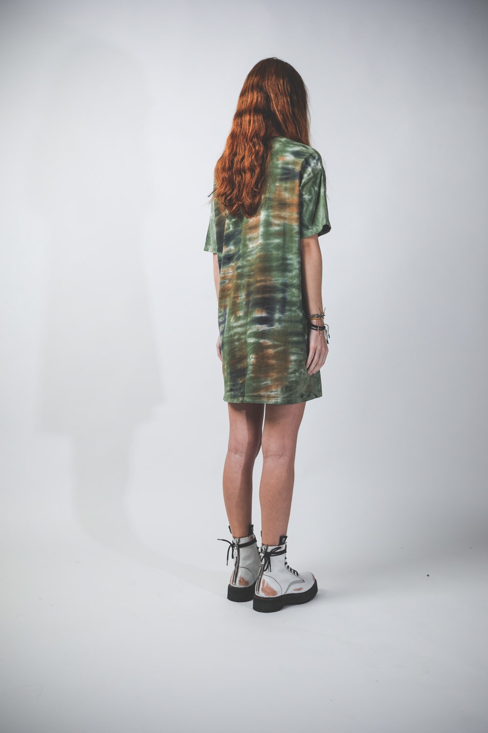 Raquel Allegra T Shirt Dress Army Camo TD