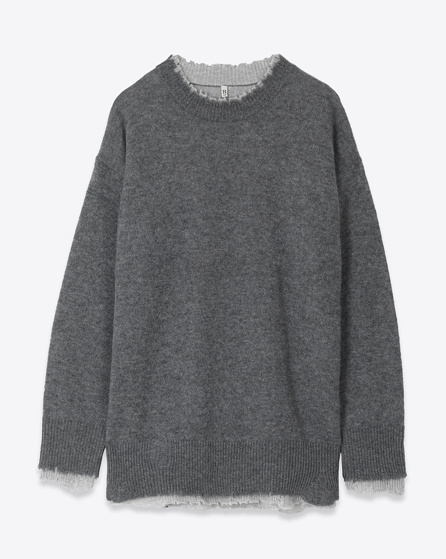 Sweat reversible Crewneck R13 Denim gris