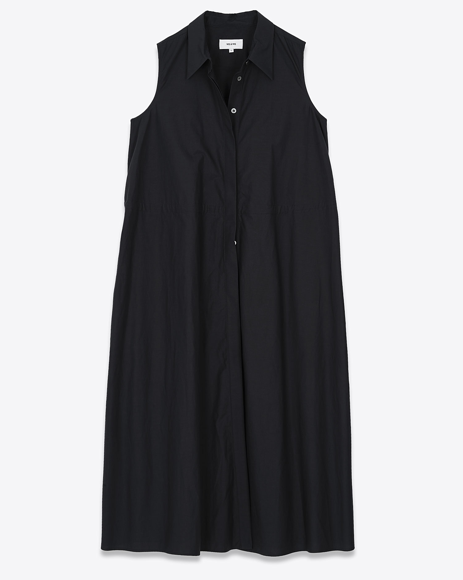 Vis à Vis Robe Chemise Sans Manches Marine