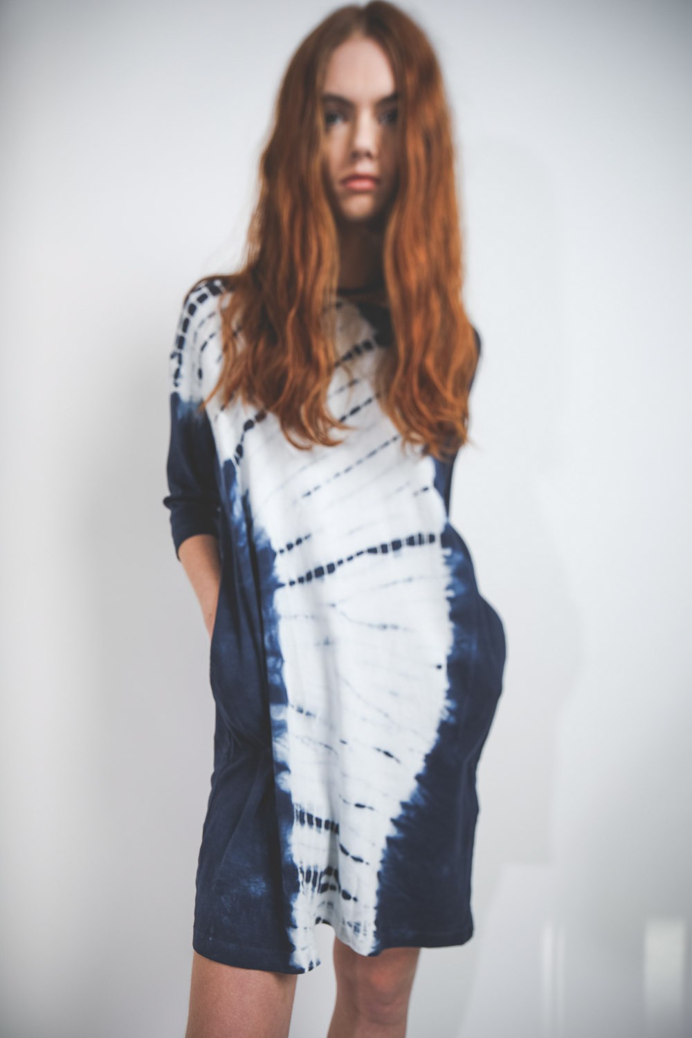 Image du produit Raquel Allegra Cocoon Dress TD - Indigo White TD   - 5