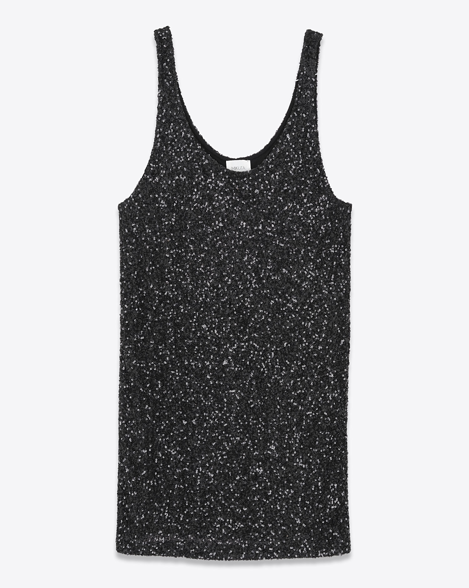 Mikuta Robe Debardeur Sequin Noir