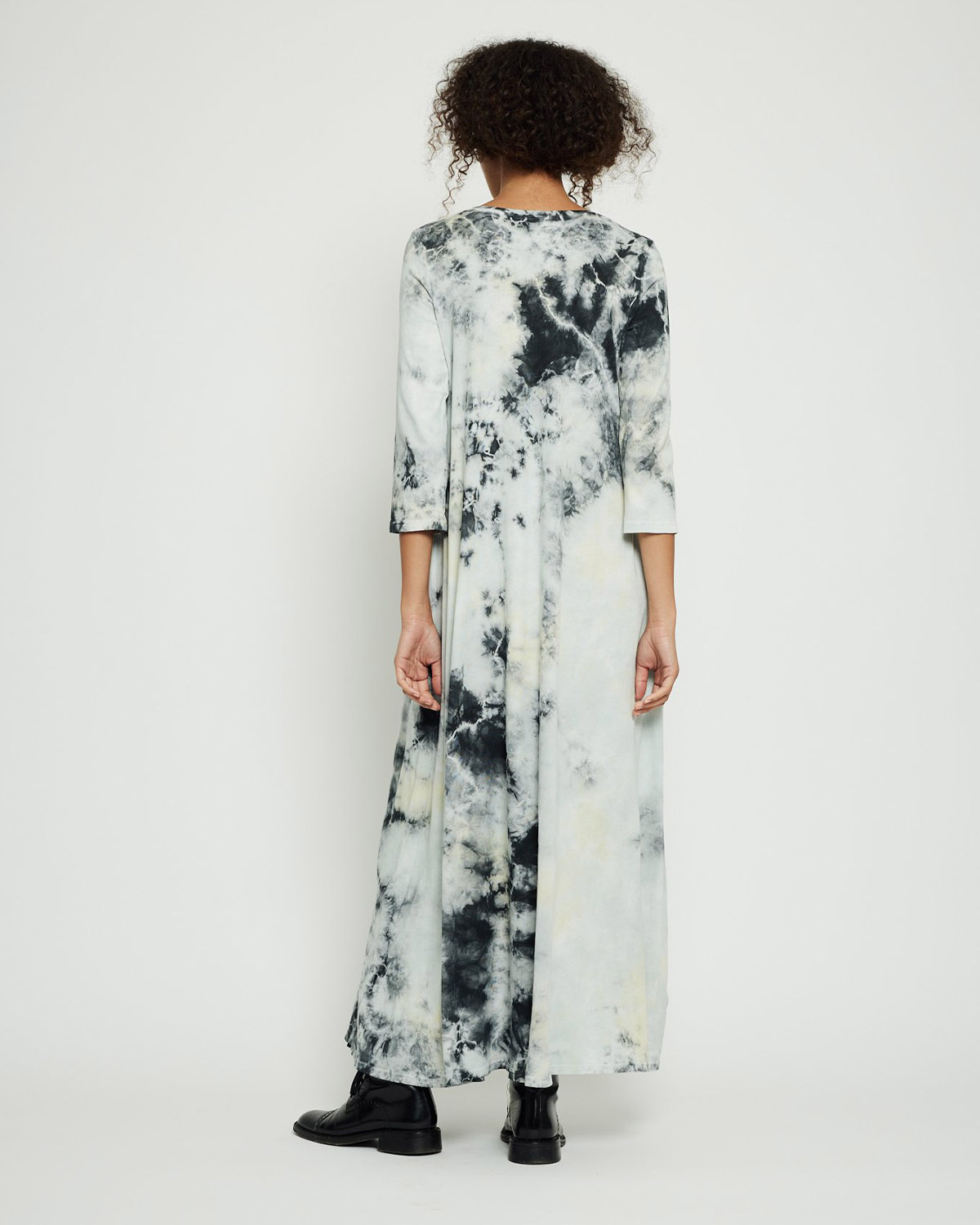 Image du produit Raquel Allegra Pré-Collection Drama Maxi Dress - Black Lemon TD   - 3