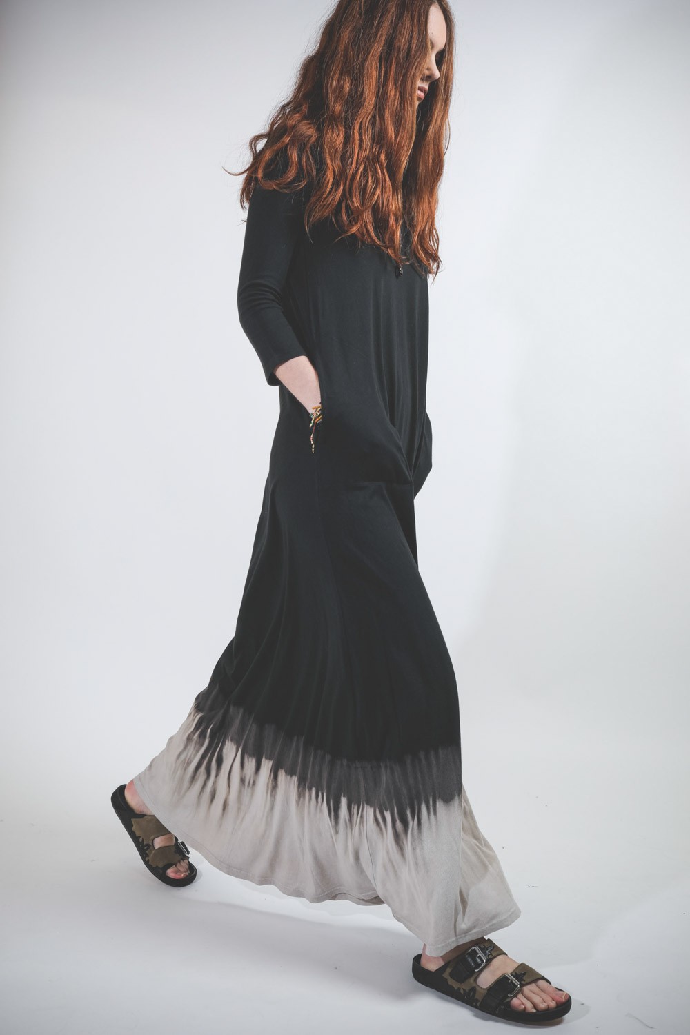 Image du produit Raquel Allegra Drama Maxi Dress - Black Horizon TD   - 5
