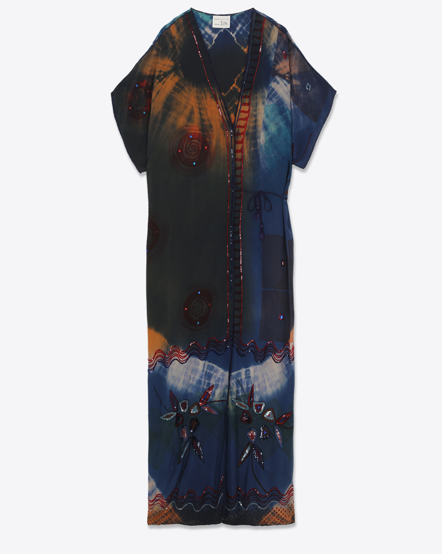 Hand.So.On Kimono robe en cr&ecirc;pe de soie 