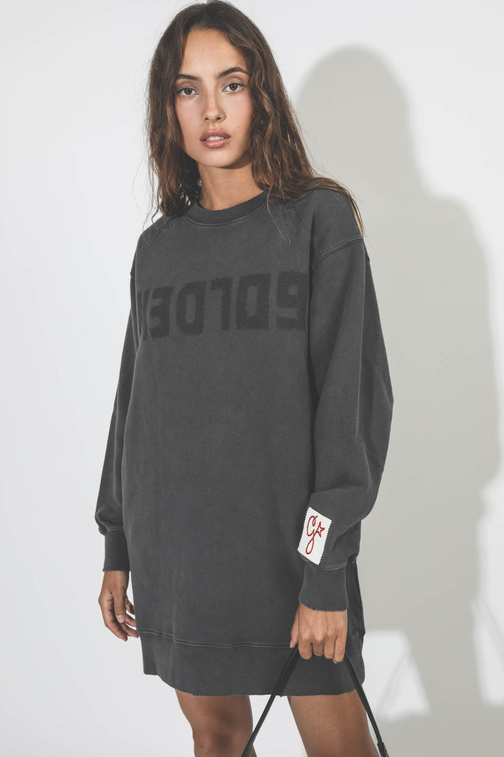 Golden Goose robe sweatshirt anthracite