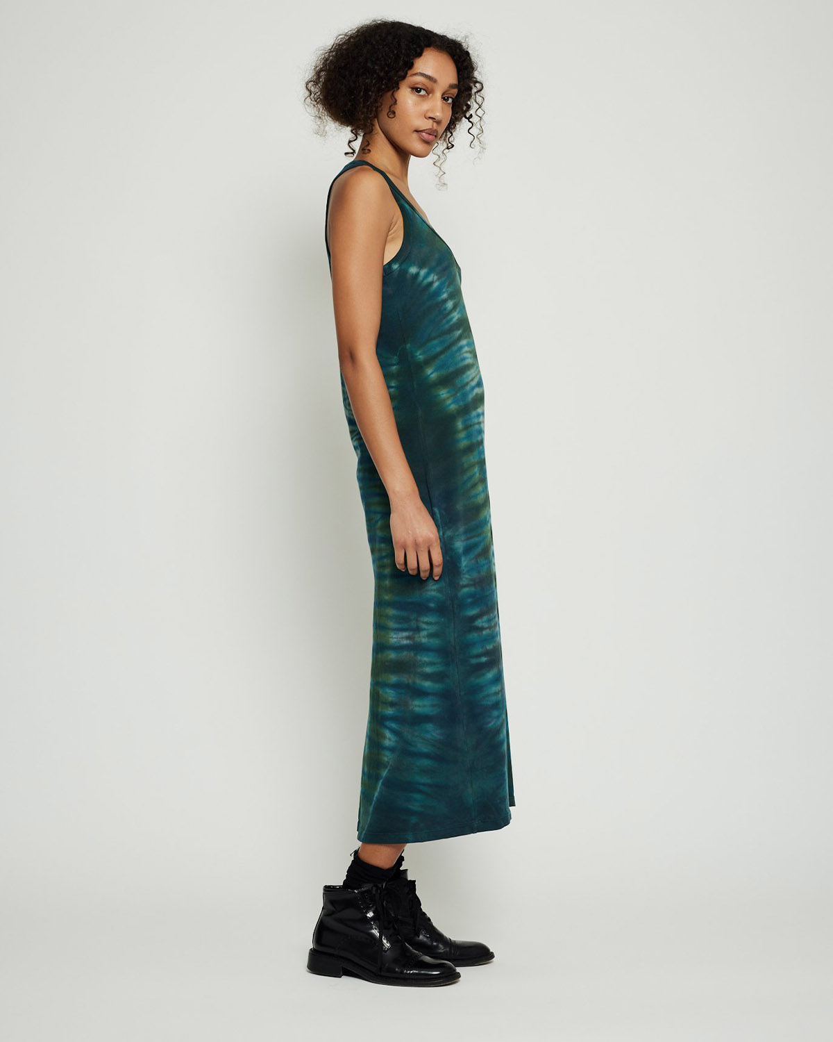 Image du produit Raquel Allegra Collection Tank Dress - Moss Aqua TD   - 3