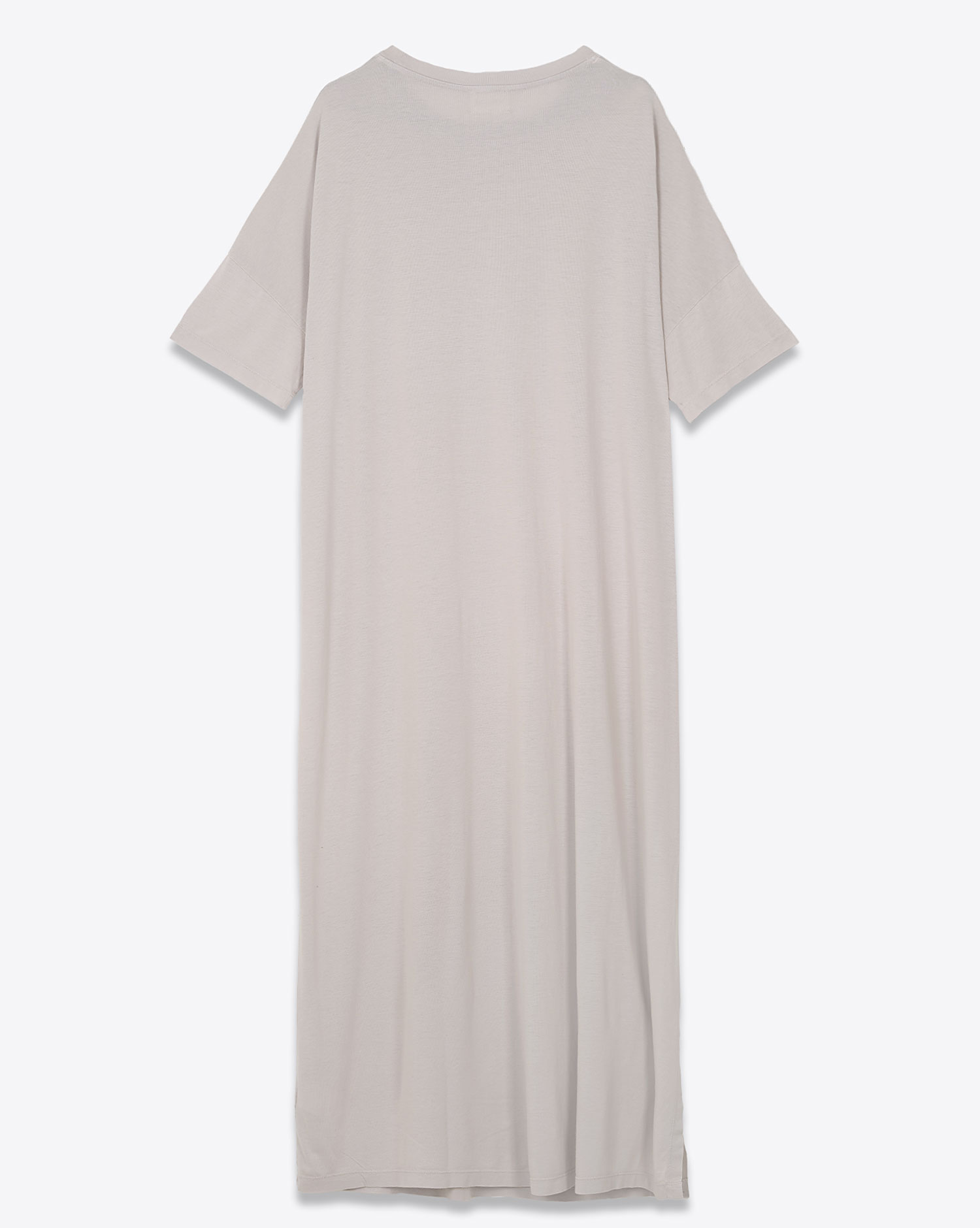 Robe Tee-shirt Mikuta grise clair. Vue dos. 
