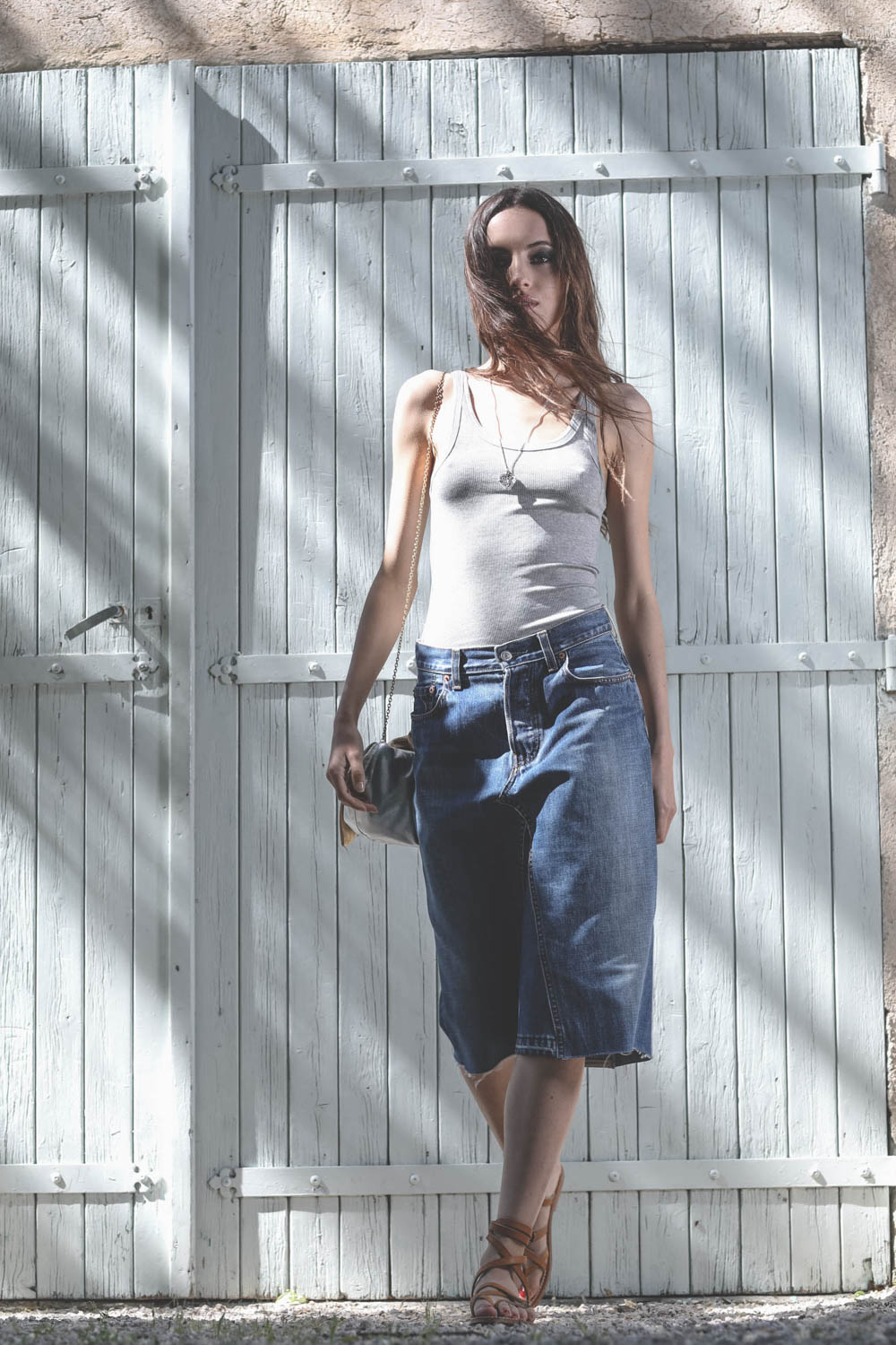 Image du produit Rory William Docherty The Re Work Jean Skirt – Vintage Indigo - 3