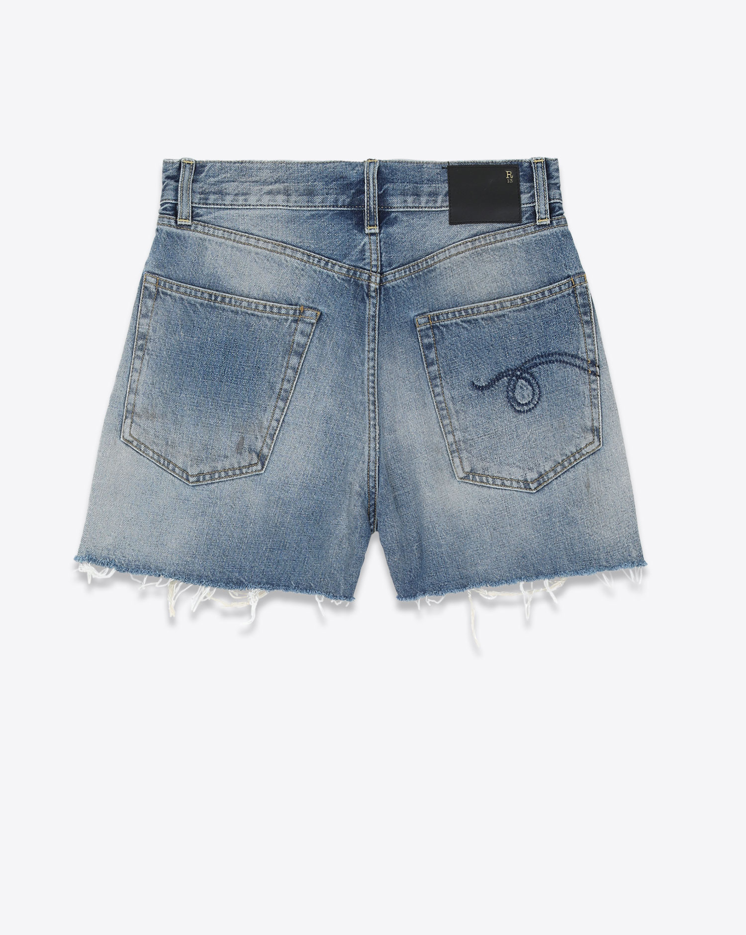 R13 Short Rose Baggy Turner Blue