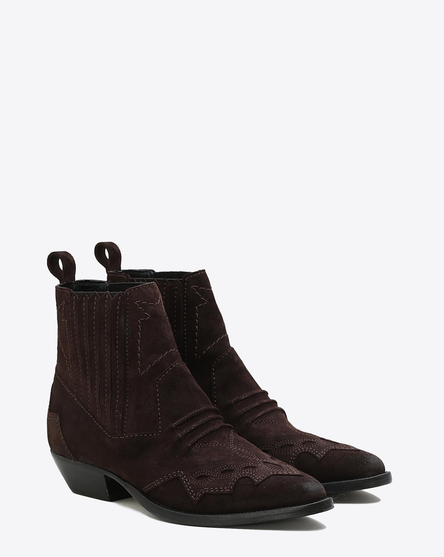 Roseanna Chaussures Boots Santiags TUCSON - Chocolat  