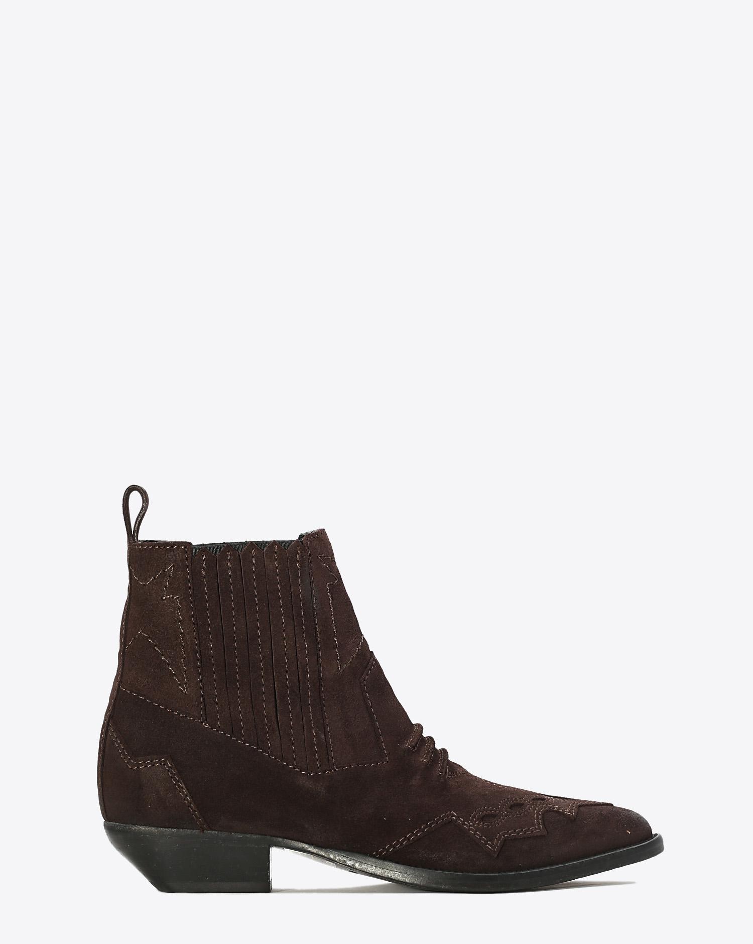 Roseanna Chaussures Boots Santiags TUCSON - Chocolat  