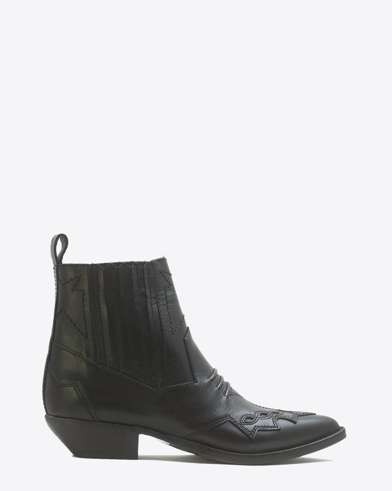 Roseanna Chaussures Boots Santiags TUCSON - Noir cuir  