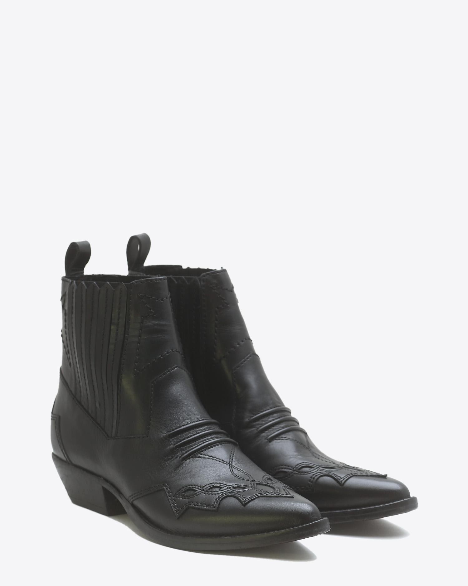 Roseanna Chaussures Boots Santiags TUCSON - Noir cuir  
