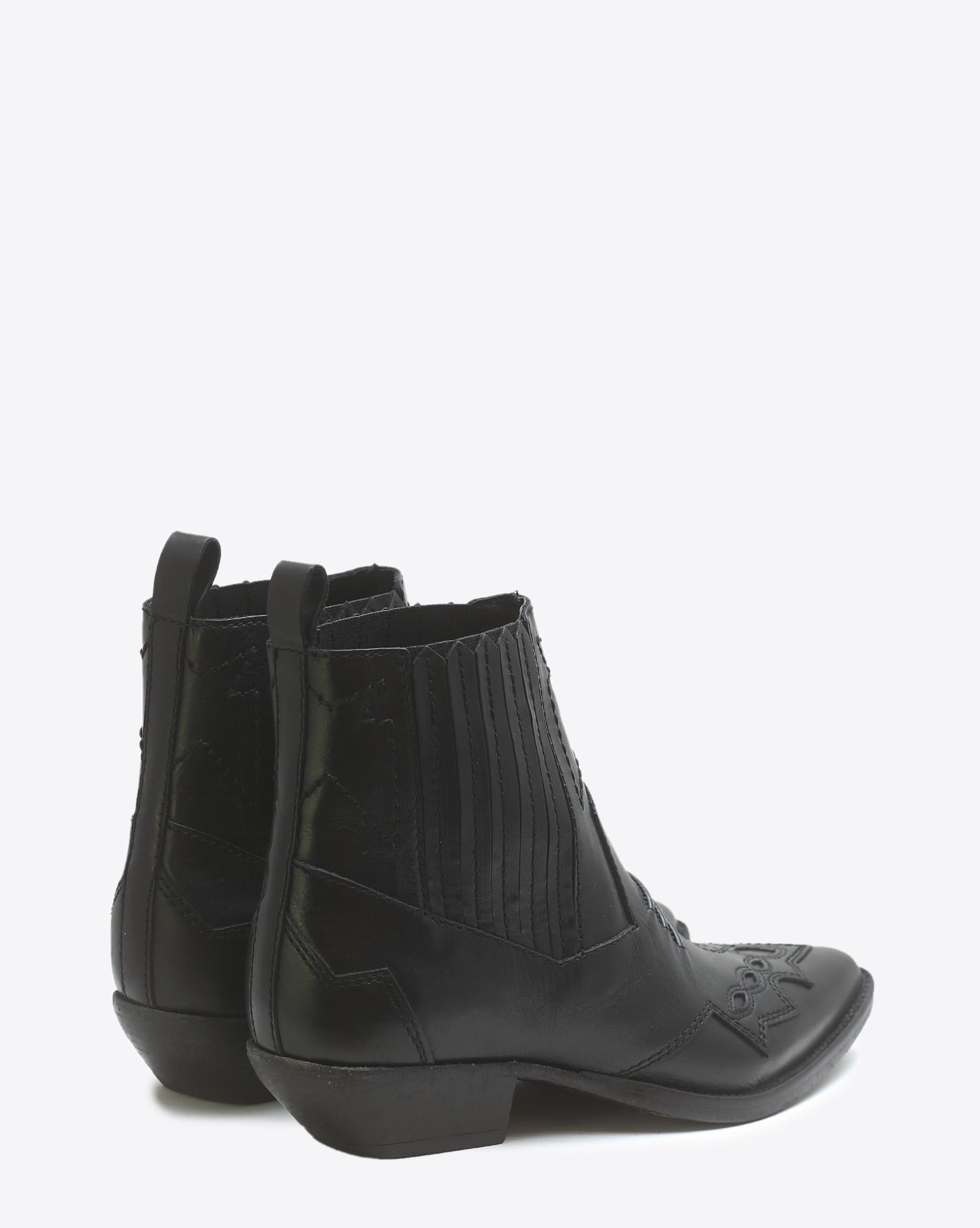 Roseanna Chaussures Boots Santiags TUCSON - Noir cuir  