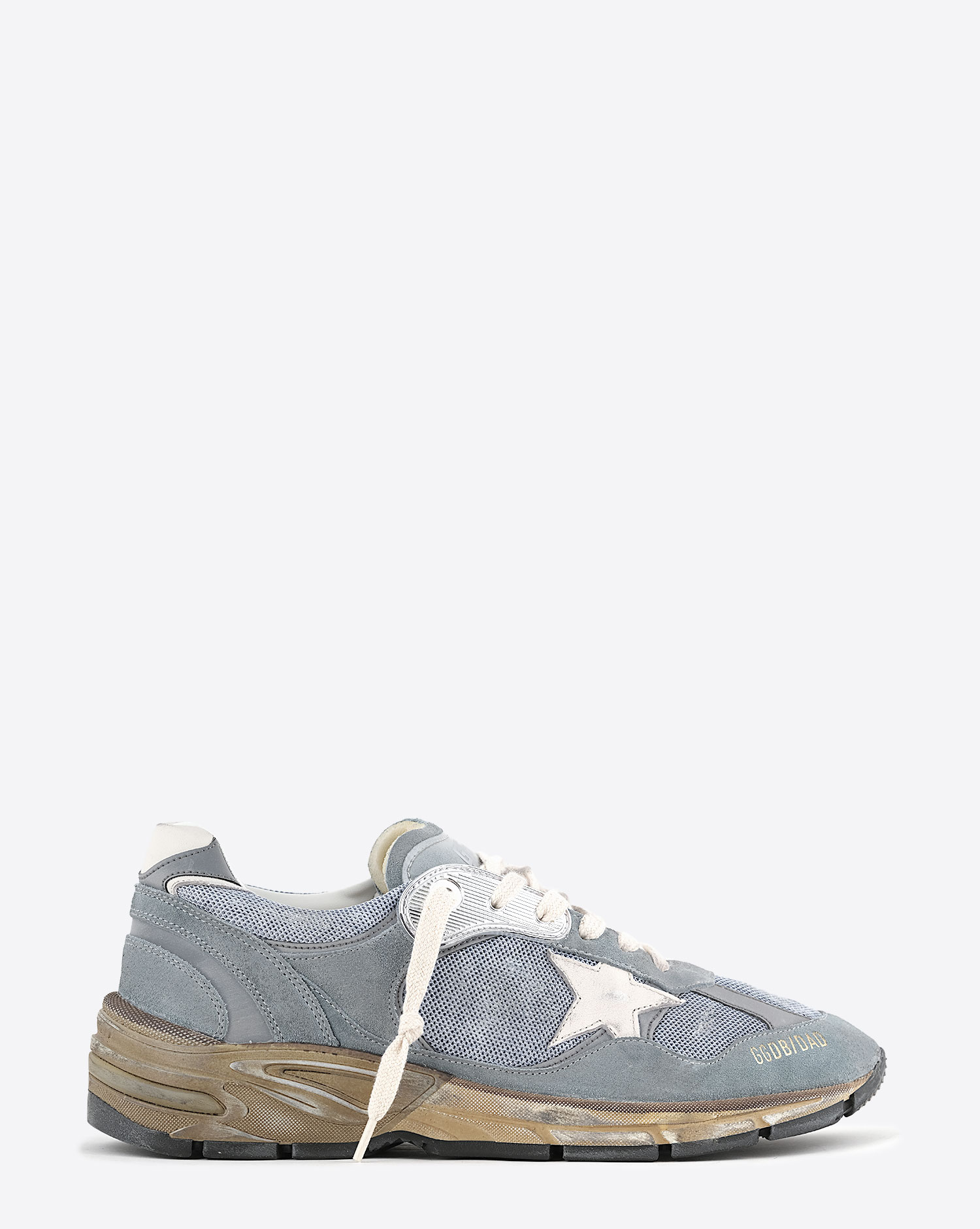 Golden Goose Homme Sneakers Running Dad Bleu Argent
