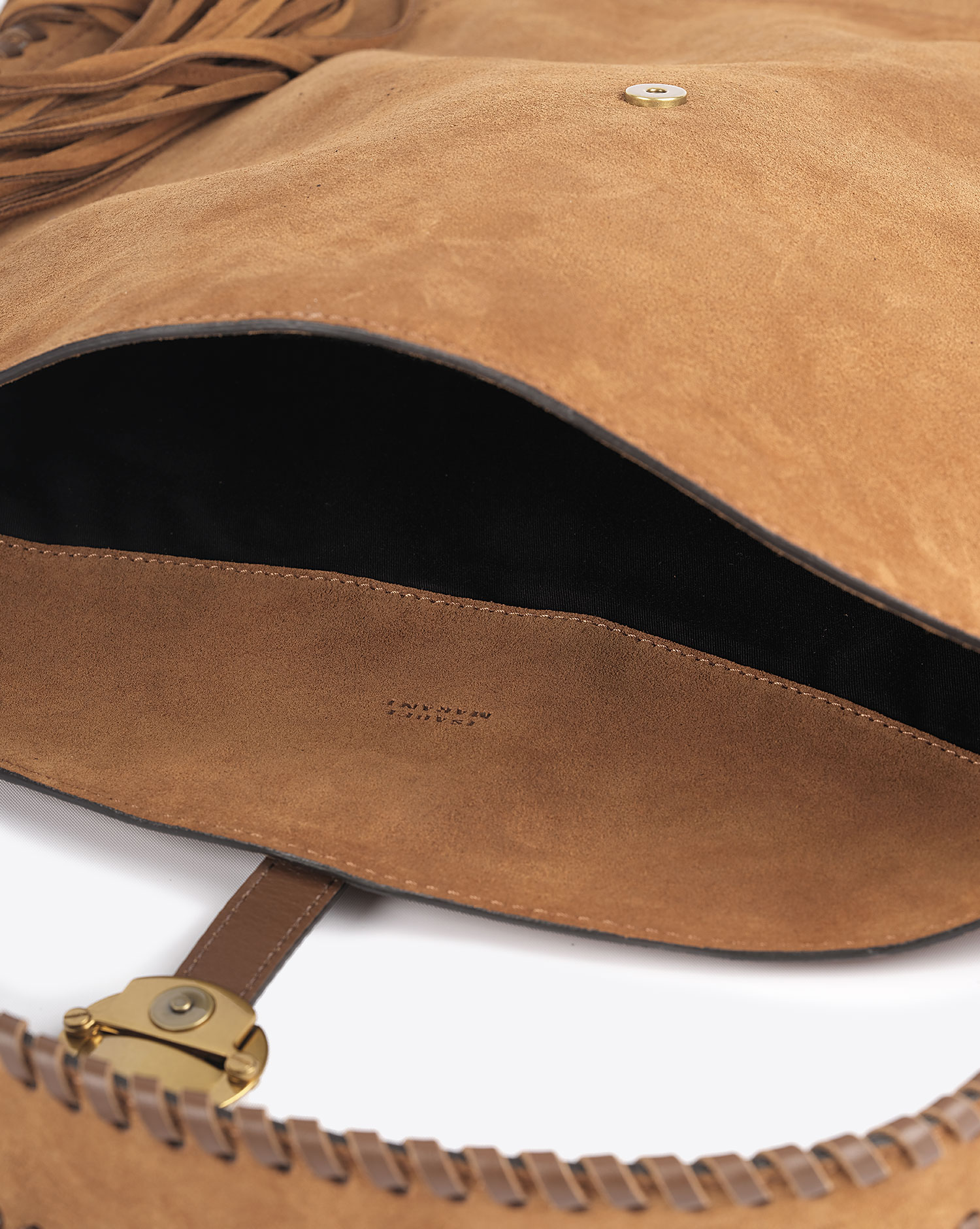 Sac besace Altay Isabel Marant en cuir suédé marron. 