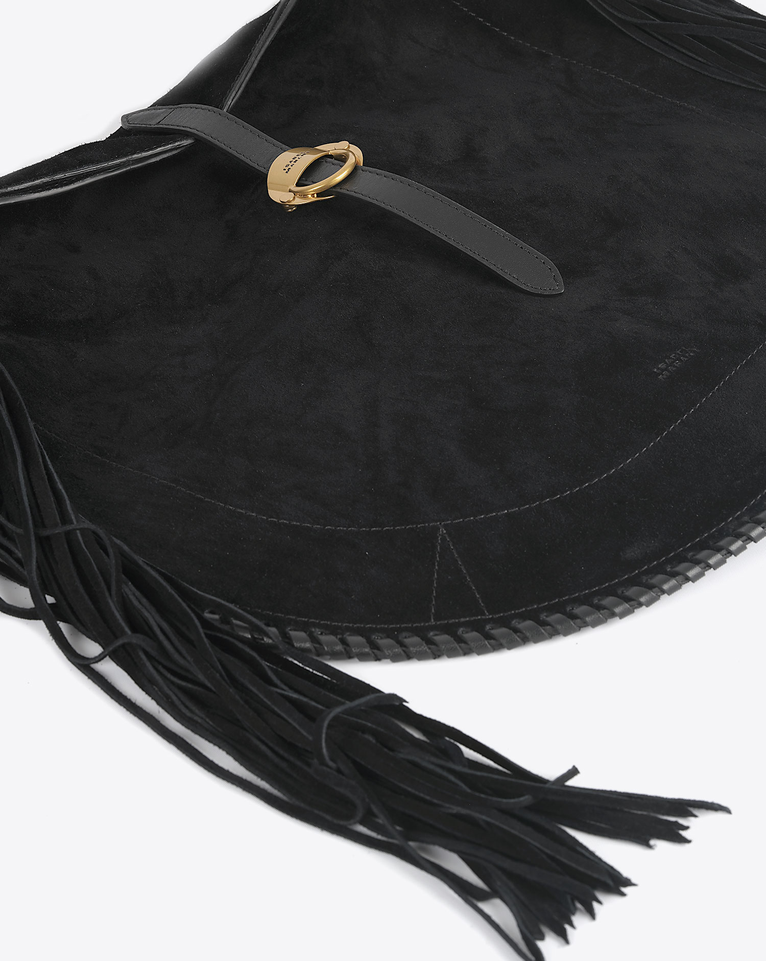 Sac Besace Altay Isabel Marant en cuir suédé noir. 