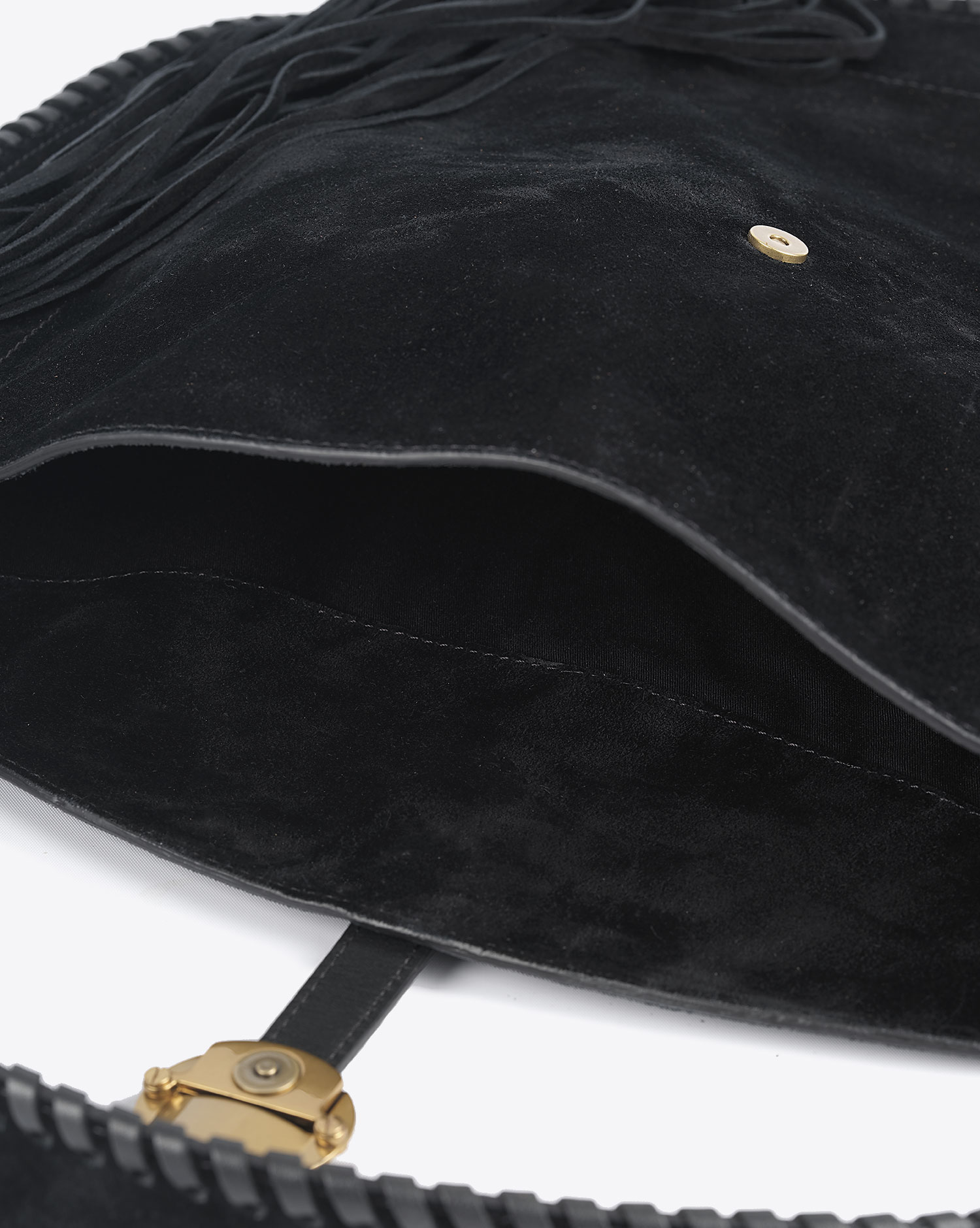 Sac Besace Altay Isabel Marant en cuir suédé noir. 