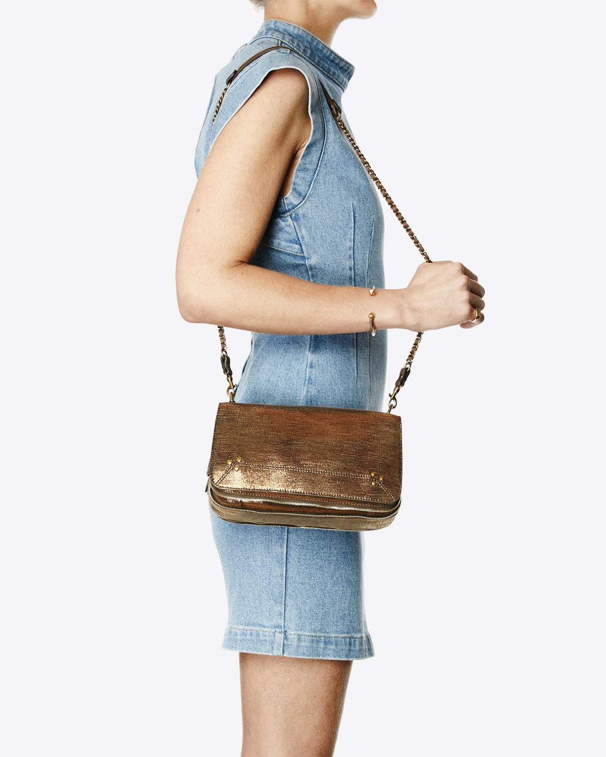 J r me Dreyfuss Sac Bobi Goatskin Lam Bronze