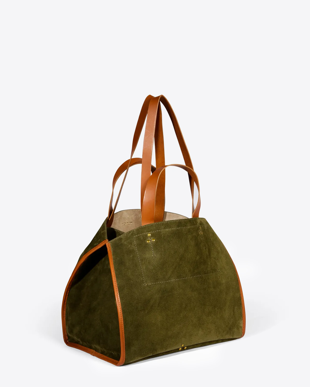 Jérôme Dreyfuss Collection Léon M Split Suede Avocat. Dos.