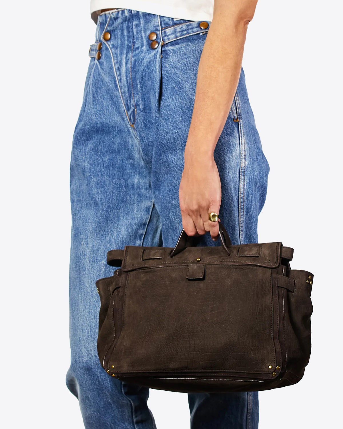 Image du produit Jérôme Dreyfuss Collection Carlo Taurillon Croco Moka  TU - 6